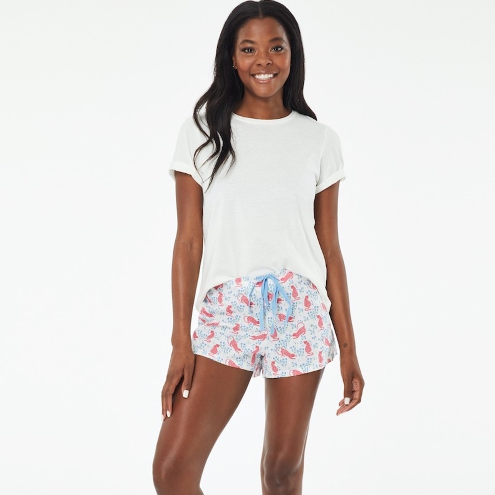 Roller Rabbit Cheetah Garden Lounge Shorts